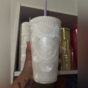 STARBUCKS WHITE SCALES TUMBLER “GRANDE”